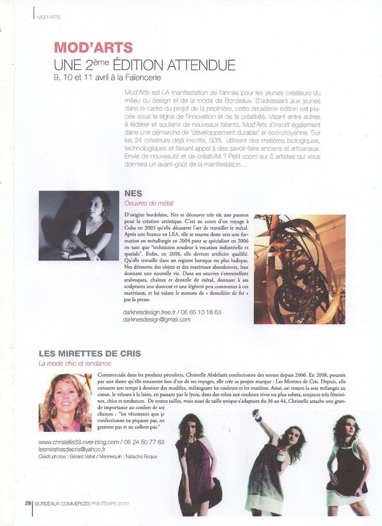 26-Salon Mod'Arts-Magazine Bordeaux commerces- Printemps 2010